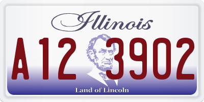 IL license plate A123902