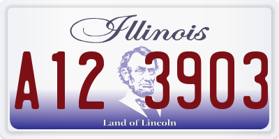 IL license plate A123903
