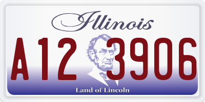 IL license plate A123906