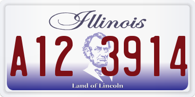 IL license plate A123914