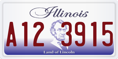 IL license plate A123915