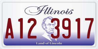 IL license plate A123917