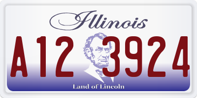 IL license plate A123924