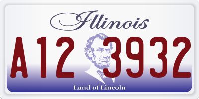 IL license plate A123932