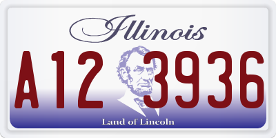 IL license plate A123936