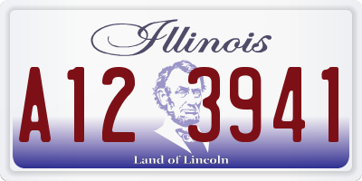 IL license plate A123941