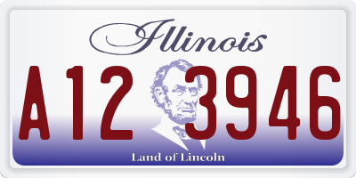 IL license plate A123946