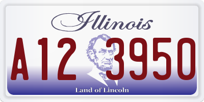 IL license plate A123950