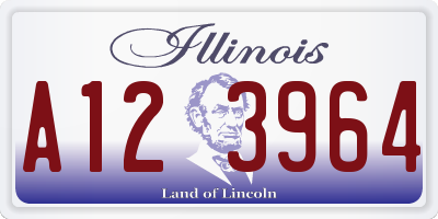 IL license plate A123964