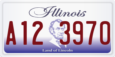 IL license plate A123970