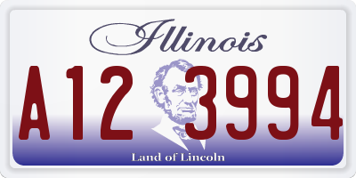 IL license plate A123994