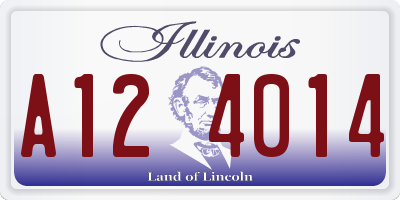 IL license plate A124014
