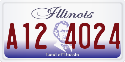 IL license plate A124024