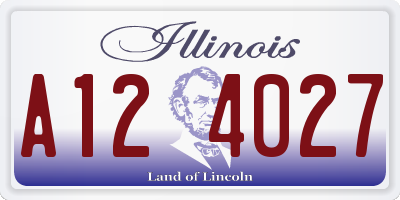 IL license plate A124027