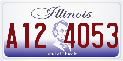 IL license plate A124053