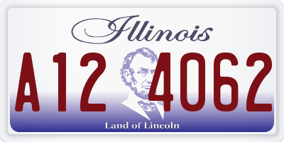 IL license plate A124062