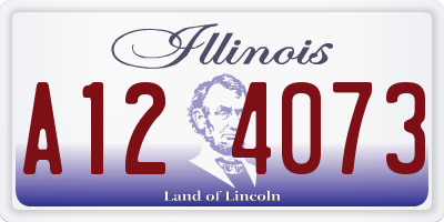 IL license plate A124073