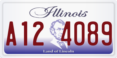 IL license plate A124089