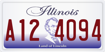 IL license plate A124094