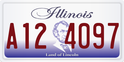 IL license plate A124097