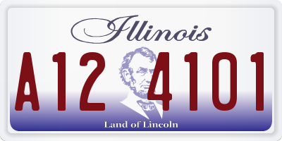 IL license plate A124101