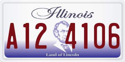 IL license plate A124106