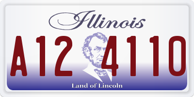 IL license plate A124110