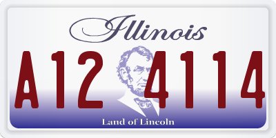 IL license plate A124114