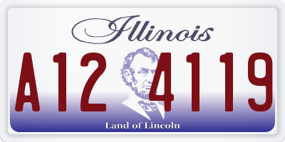 IL license plate A124119