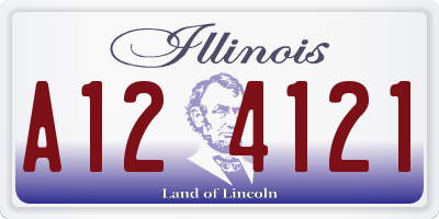 IL license plate A124121