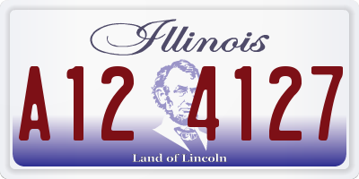 IL license plate A124127