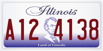IL license plate A124138