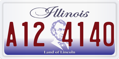 IL license plate A124140