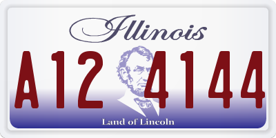 IL license plate A124144
