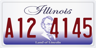IL license plate A124145