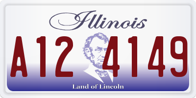 IL license plate A124149