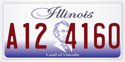 IL license plate A124160