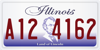 IL license plate A124162