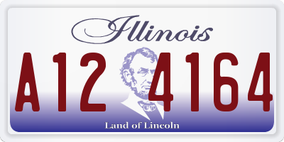 IL license plate A124164