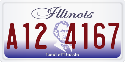 IL license plate A124167