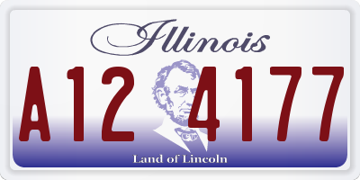 IL license plate A124177