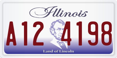 IL license plate A124198
