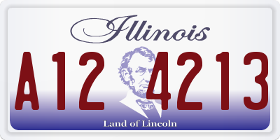 IL license plate A124213