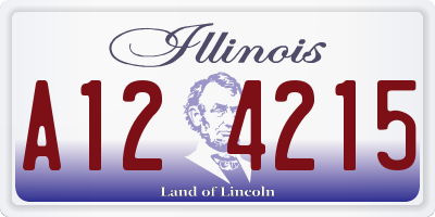 IL license plate A124215