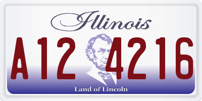 IL license plate A124216