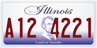 IL license plate A124221