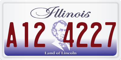 IL license plate A124227