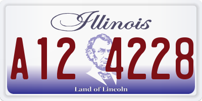 IL license plate A124228