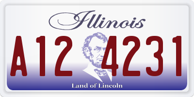 IL license plate A124231