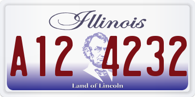 IL license plate A124232